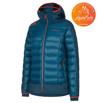 Jachetă La Sportiva DOLENT DOWN JACKET Women Storm Blue/Cherry Tomato