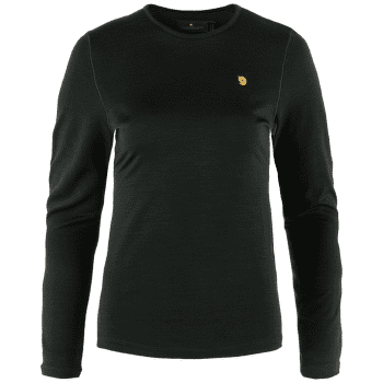 Tricou cu mânecă lungă Fjällräven Bergtagen Thinwool LS Women Black