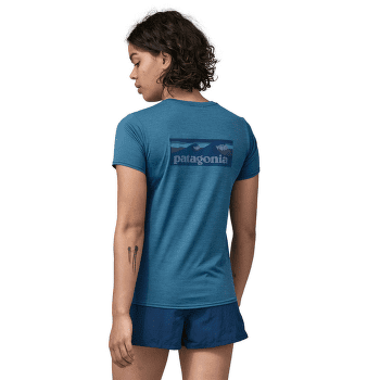 Tricou cu mânecă scurtă Patagonia Cap Cool Daily Graphic Shirt Waters Women Boardshort Logo: Thermal Blue X-Dye