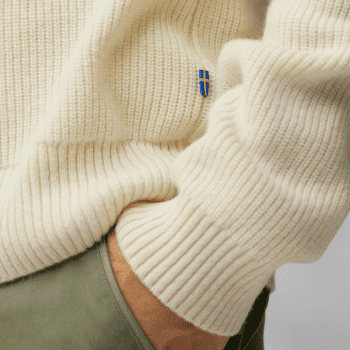 Pulover Fjällräven Övik Rib Sweater Men Chalk White
