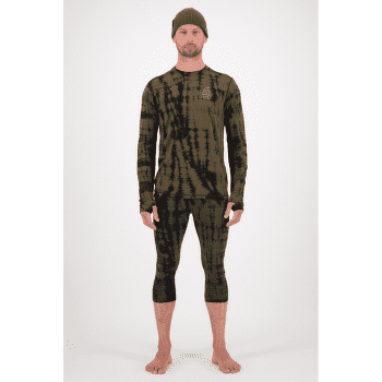 Colanți 3/5 Mons Royale Cascade Merino Flex 200 3/4 Legging Olive Tie Dye