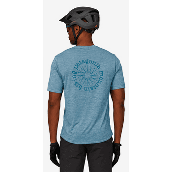 Tricou cu mânecă scurtă Patagonia Cap Cool Daily Graphic Shirt Lands Men Chouinard Crest: Vessel Blue X-Dye