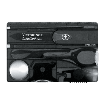 Cuțit Victorinox SwissCard Lite, black translucent