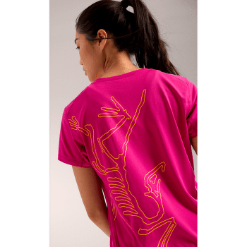 Tricou cu mânecă scurtă Arcteryx Taema Arc´Bird Crew SS Women Daybreak Heather