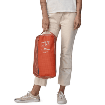 Geantă Patagonia Black Hole Duffel 100L Smolder Blue w/Amanita Red