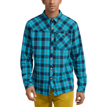 Cămașă cu mânecă lungă La Sportiva RAMBLER FLANNEL SHIRT Men Black/Lime Punch