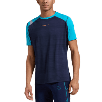 Tricou cu mânecă scurtă La Sportiva SUNFIRE T-SHIRT Men Deep Sea/Tropic Blue