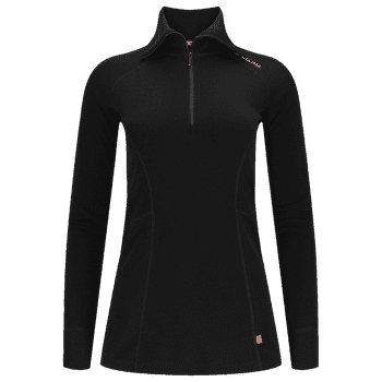 Tricou cu mânecă lungă Aclima WarmWool Polo Women Jet Black