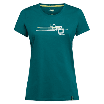 Tricou cu mânecă scurtă La Sportiva STRIPE CUBE T-SHIRT Women Everglade