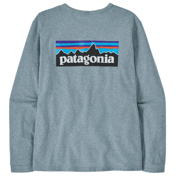 Tricou cu mânecă lungă Patagonia Long-Sleeved P-6 Logo Women Thermal Blue