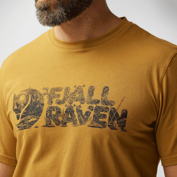 Tricou cu mânecă scurtă Fjällräven Lush Logo T-Shirt Men Acorn