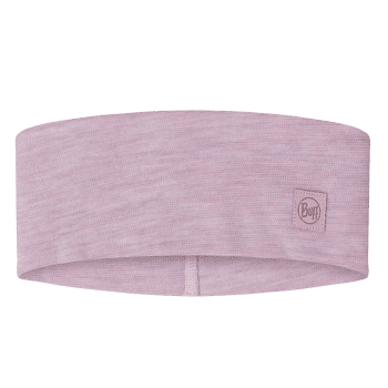 Bandă pentru cap Buff MERINO WIDE HEADBAND SOLID SOLID LILAC SAND