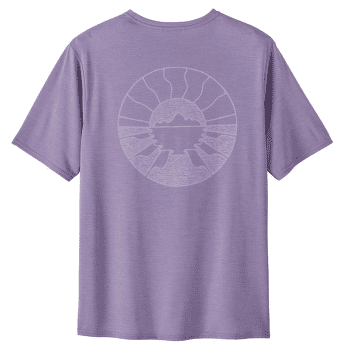 Tricou cu mânecă scurtă Patagonia Cap Cool Daily Graphic Shirt - Waters Forgotten Island: Concrete Purple X-Dye