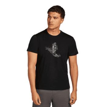 Tricou cu mânecă scurtă Icebreaker Merino 150 Tech Lite SS Tee Skiing Yeti Men BLACK