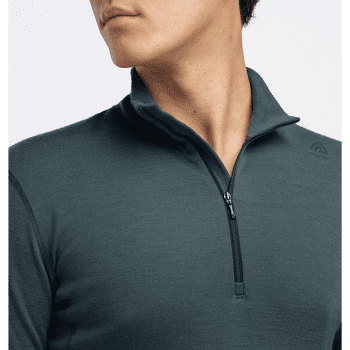 Tricou cu mânecă lungă Aclima WarmWool Mock Neck Shirt Men Green Gables