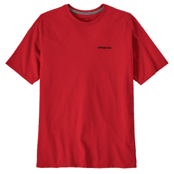 Tricou cu mânecă scurtă Patagonia P-6 Logo Responsibili Tee Men Amanita Red