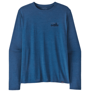 Tricou cu mânecă lungă Patagonia L/S Cap Cool Daily Graphic Shirt Men 73 Skyline: Clement Blue X-Dye