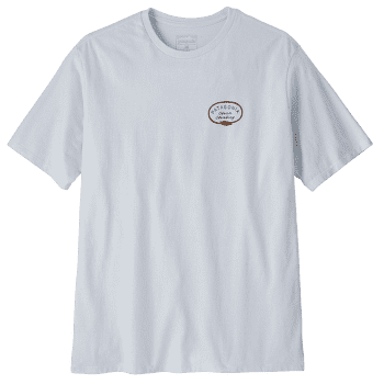 Tricou cu mânecă scurtă Patagonia Clean Climb Roots Responsibili-Tee Men White