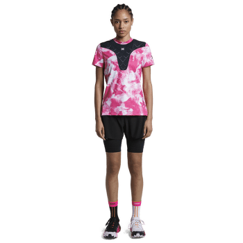 Tricou cu mânecă scurtă X-Bionic X-BIONIC® COREFUSION RUN SHIRT SS WOMEN DOT FADE/NEO PINK/WHITE