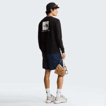 Tricou cu mânecă lungă The North Face Evolution Box NSE Regular Long Sleeve Men TNF BLACK/TNF WHITE