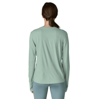 Tricou cu mânecă lungă Patagonia Long-Sleeved Cap Cool Sun Shirt Women Nouveau Green - Blue Sage X-Dye