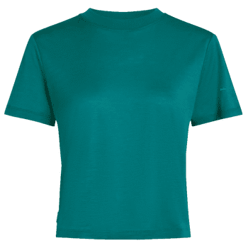 Tricou cu mânecă scurtă Icebreaker Merino 150 Tech Lite SS Crop Tee Women TIDAL TEAL
