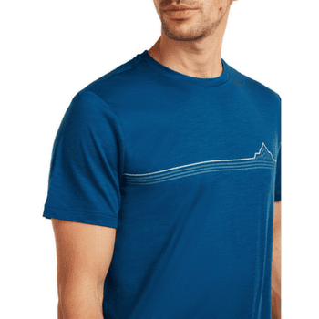 Tricou cu mânecă scurtă Icebreaker Merino 150 Tech Lite SS Tee Range Stripes Men ATLANTIS