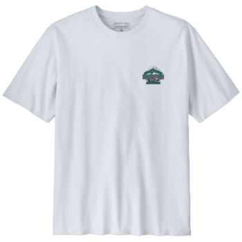 Tricou cu mânecă scurtă Patagonia Great Waves Responsibili-Tee Men White