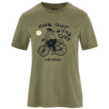 Tricou cu mânecă scurtă Fjällräven HOJA IVÄG T-SHIRT WOMEN Green