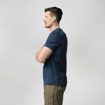 Tricou cu mânecă scurtă Fjällräven ABISKO LITE SS MEN Grey-Melange