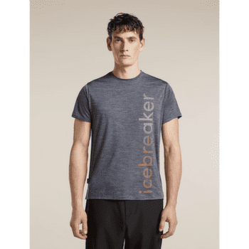 Tricou cu mânecă scurtă Icebreaker Merino Blend 125 Cool-Lite Sphere SS Tee IB Vertical Men Midnight Navy Hthr