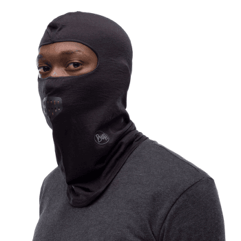 Păpuşă Buff Balaclava Merino Lightweight SOLID BLACK