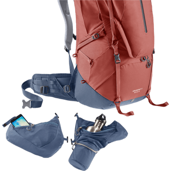 Rucsac deuter Aircontact X 60+15 SL redwood-ink