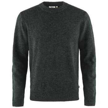 Pulover Fjällräven Övik Round-neck Sweater Men Dark Grey 030