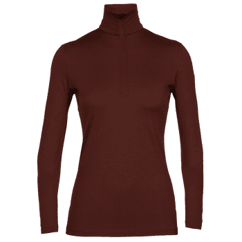 Tricou cu mânecă lungă Icebreaker Oasis LS Half Zip Women (104380) ESPRESSO