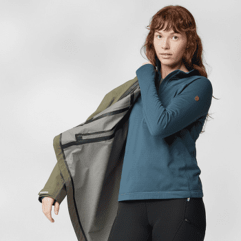 Hanorac Fjällräven Abisko Lite Fleece Half Zip Women Dark Navy