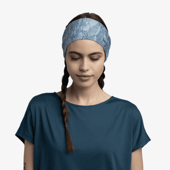 Bandă pentru cap Buff Coolnet UV Wide Headband LAVEN MIST