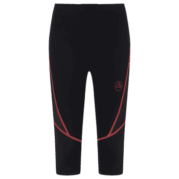 Colanți 3/5 La Sportiva TRIUMPH TIGHT 3/4 Women Black/Hibiscus