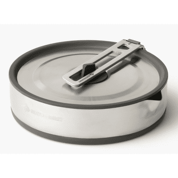 Oală Sea to Summit Detour Stainless Steel Collapsible Pouring Pot - 1.8L Beluga Black