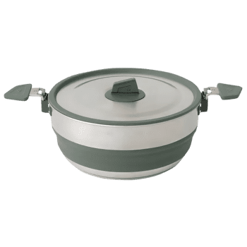 Oală Sea to Summit Detour Stainless Steel Collapsible Pot - 3L Laurel Wreath Green