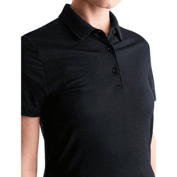 Tricou polo Icebreaker Merino 150 Tech Lite III SS Polo Women Black