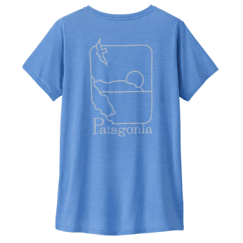 Tricou cu mânecă scurtă Patagonia Cap Cool Daily Graphic Shirt Waters Women Swelldrifter: Abundant Blue X-Dye