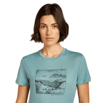 Tricou cu mânecă scurtă Icebreaker Merino 150 Tech Lite SS Tee Sunrise Summit Women HYDRO