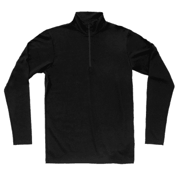 Tricou cu mânecă lungă Devold Breeze Plus Merino 200 Zip Neck Men 950A BLACK