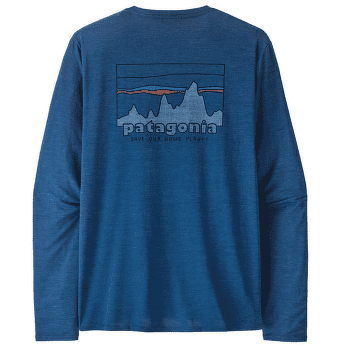 Tricou cu mânecă lungă Patagonia L/S Cap Cool Daily Graphic Shirt Men 73 Skyline: Clement Blue X-Dye