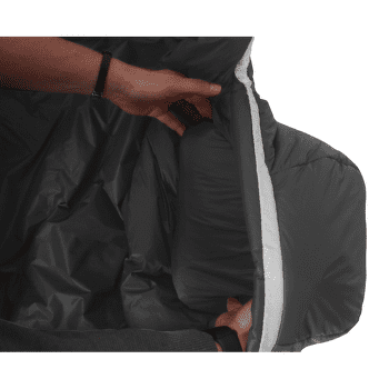 Sac de dormit Grüezi bag Synpod Fusion Zero 185 Dark Asphalt