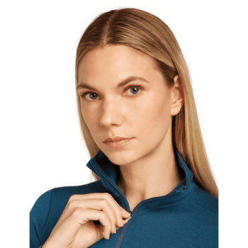 Tricou cu mânecă lungă Icebreaker Merino 260 Tech LS Half Zip Women Black