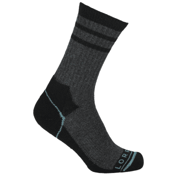 Șosete Lorpen Wool Hike 2 Pack Crew 5437 WHALES GREY/BLUE