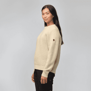Pulover Fjällräven Övik Waffle Knit Women Light Beige