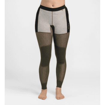 Colanți Aclima WoolNet Hiking Longs Women Jet Black/Poinciana/Capulet Olive